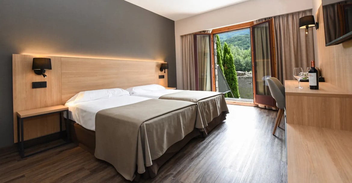 Driesterrenhotel Benasque, Accommodatie Chill-Outdoor