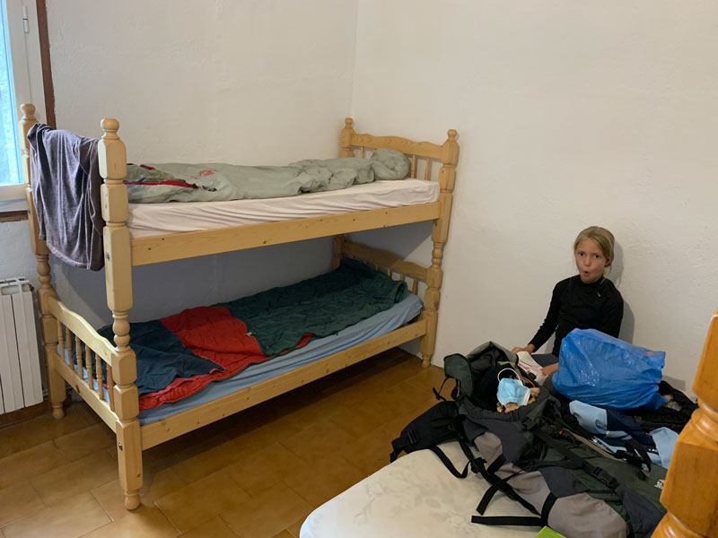 Slapen in een berghut met kinderen